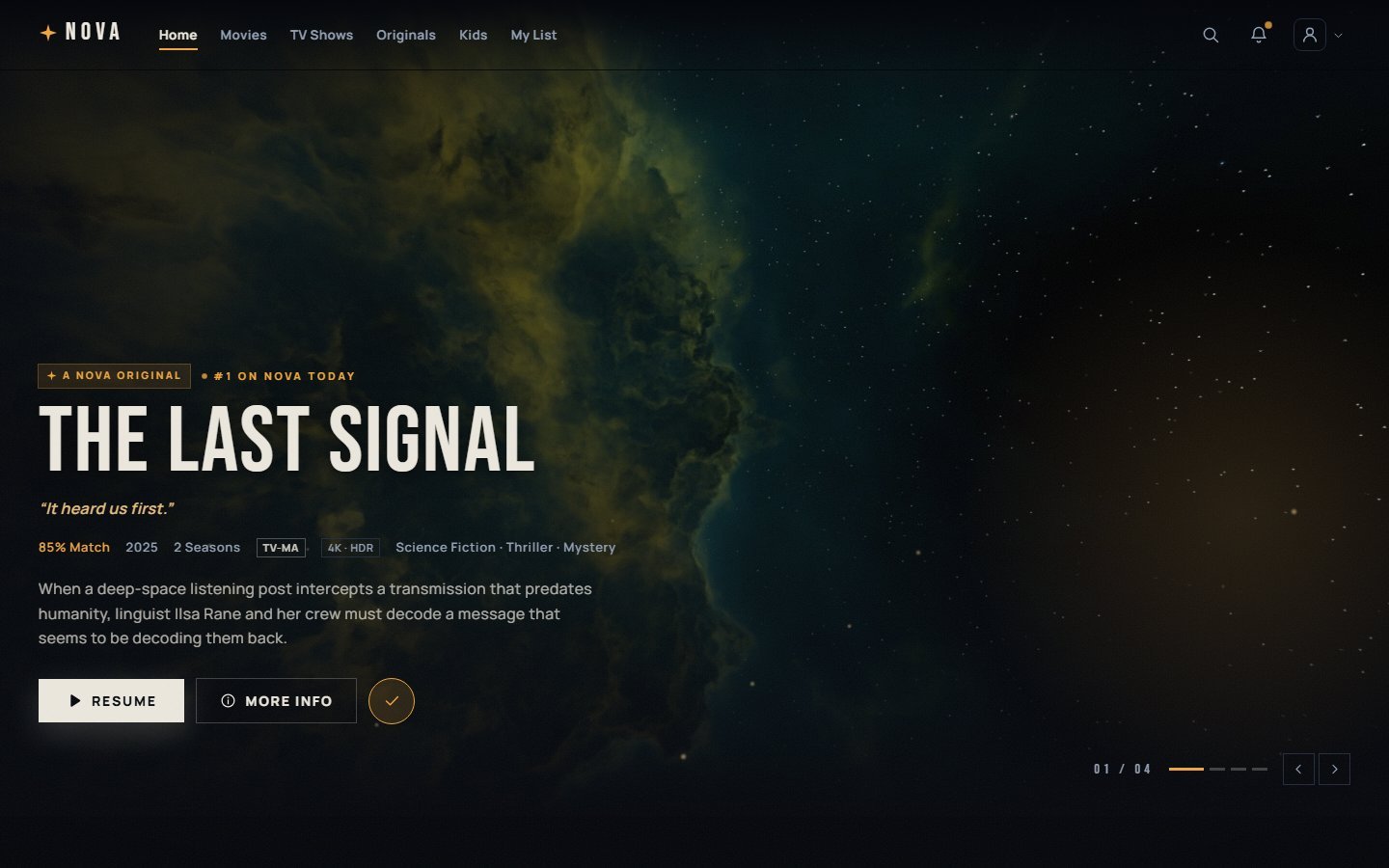 Nova Streaming Platform