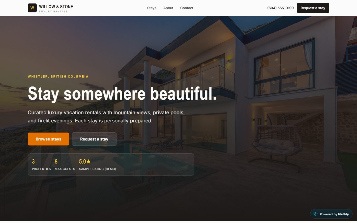 Willow & Stone Luxury Rentals