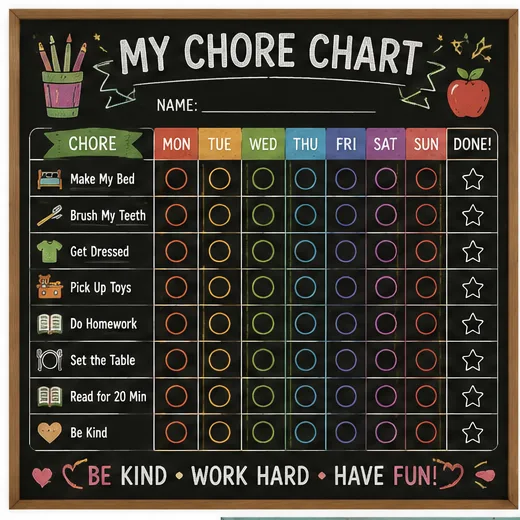 Chalkboard Chore Chart