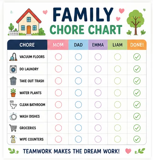 Family Chore Chart