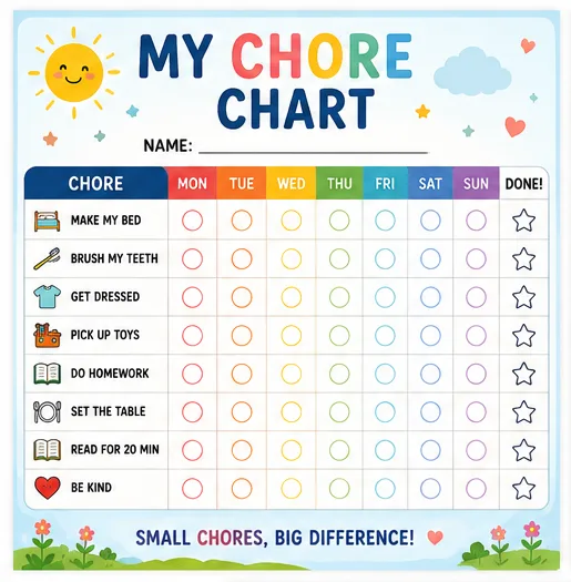 My Chore Chart (Set 2)