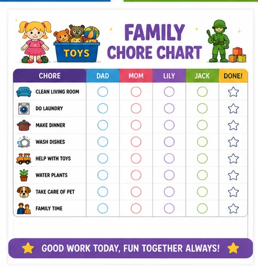 Toy Box Family Chart
