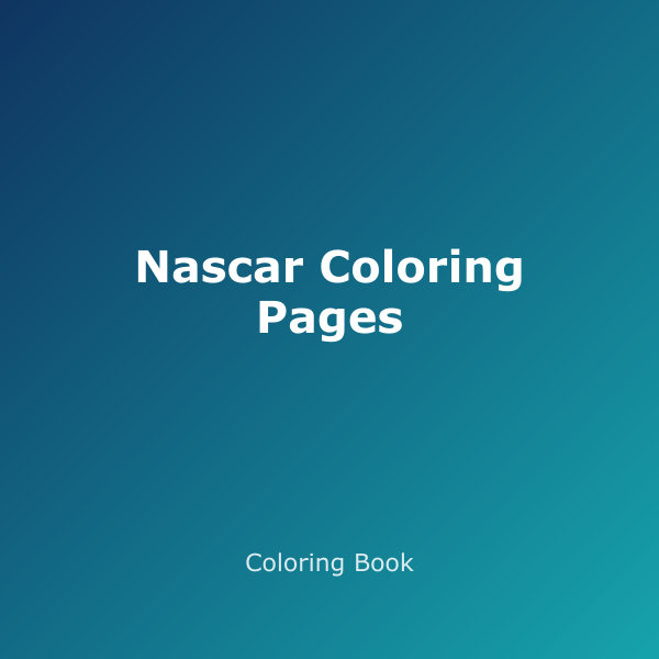 Nascar Coloring Pages