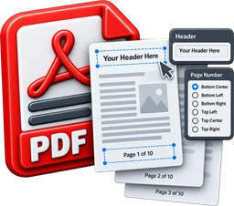 PDF Page Numbers & Headers